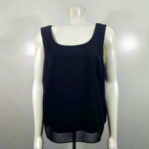Dana Kay Black Sleeveless Lined Blouse